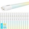 Luxrite T8 LED Tube Light Bulbs 18W (32W Equivalent) 3 CCT Selectable 2340LM Type A+B G13 Base 30-Pack LR34235-30PK